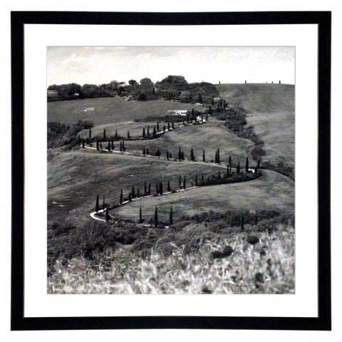 Obraz - Wzgórze Toskanii - reprodukcja fotografii SB05 oprawiona w ramę 71x71 cm. - Obrazy Reprodukcje Ramy | ergopaul.pl