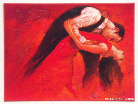 Obraz - Ogniste tango, para w tańcu - reprodukcja na płycie JI1028 81x61 cm - Obrazy Reprodukcje Ramy | ergopaul.pl