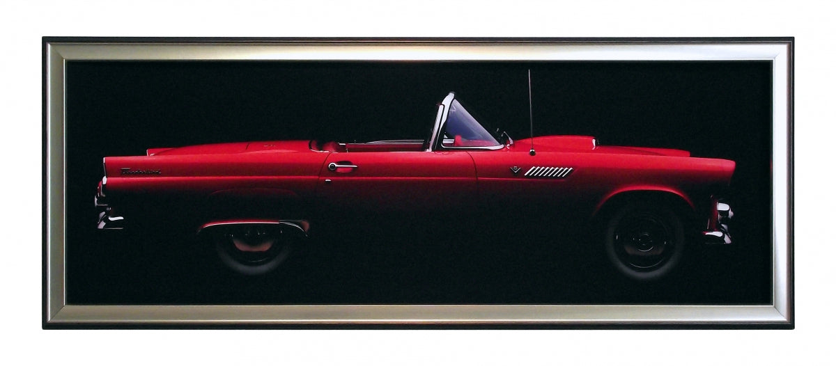 Obraz - Samochód z kolekcji, Ford Thunderbird Cabriolet, 1955r. - reprodukcja w ramie 4HH696 95x33 cm - Obrazy Reprodukcje Ramy | ergopaul.pl
