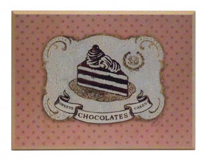 Obraz - Z czekolady, ciasto - reprodukcja na płycie A9335 41x31 cm - Obrazy Reprodukcje Ramy | ergopaul.pl
