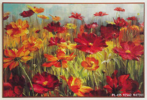 Obraz - Pomarańczowo-czerwona łąka - reprodukcja na płycie WI7311 92x62 cm - Obrazy Reprodukcje Ramy | ergopaul.pl