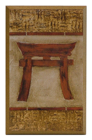 Obraz - Japońskie symbole, brama - reprodukcja A0451 na płycie 17x27 cm. - Obrazy Reprodukcje Ramy | ergopaul.pl