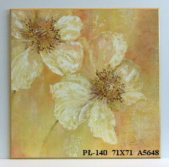 Obraz - Ażurowe białe kwiaty - reprodukcja na płycie A5648 71x71 cm - Obrazy Reprodukcje Ramy | ergopaul.pl