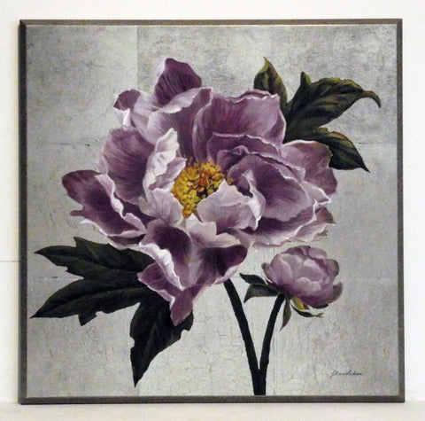 Obraz - Peonia fioletowa - reprodukcja na płycie AB7697 41x41 cm - Obrazy Reprodukcje Ramy | ergopaul.pl