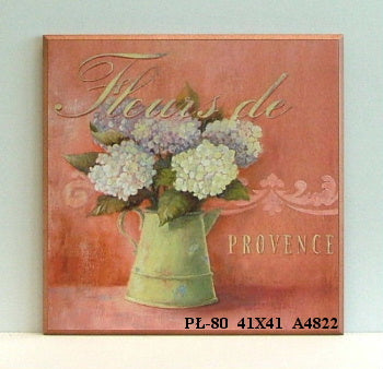 Obraz - Kompozycja 'Fleurs de Provence' - reprodukcja na płycie A4822 41x41 cm. - Obrazy Reprodukcje Ramy | ergopaul.pl