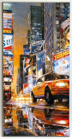 Obraz - Żółta taksówka Nowego Yorku - reprodukcja na płycie MTD6468 51x101 cm - Obrazy Reprodukcje Ramy | ergopaul.pl