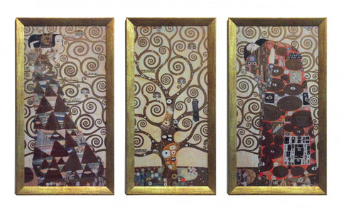 Obraz - Gustav Klimt, 'Drzewo Życia', tryptyk - reprodukcja N364 80x52 cm. - Obrazy Reprodukcje Ramy | ergopaul.pl