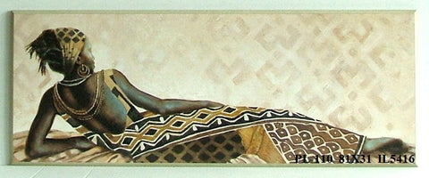 Obraz - Kobieta w etnicznej sukni, leżąca - reprodukcja na płycie IL5416 81x31 cm - Obrazy Reprodukcje Ramy | ergopaul.pl
