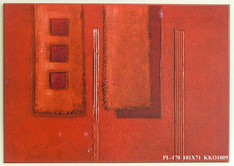 Obraz - Czerwona abstrakcja - reprodukcja na płycie KKO1009 101x71 cm - Obrazy Reprodukcje Ramy | ergopaul.pl