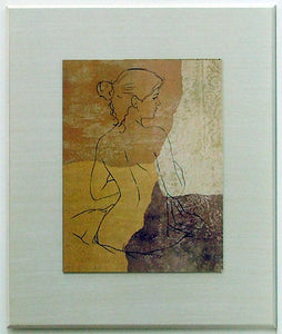 Obraz - Kobieta siedząca tyłem, akt - reprodukcja na płycie IRB4624 51x61 cm - Obrazy Reprodukcje Ramy | ergopaul.pl