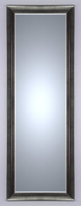 Lustro kryształowe fazowane 37x137 cm, w ramie drewnianej srebrnej LF-175/9062S - Obrazy Reprodukcje Ramy | ergopaul.pl
