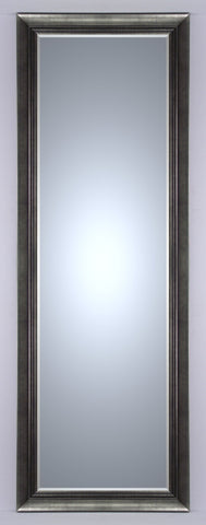 Lustro kryształowe fazowane 37x137 cm, w ramie drewnianej srebrnej LF-175/9062S - Obrazy Reprodukcje Ramy | ergopaul.pl