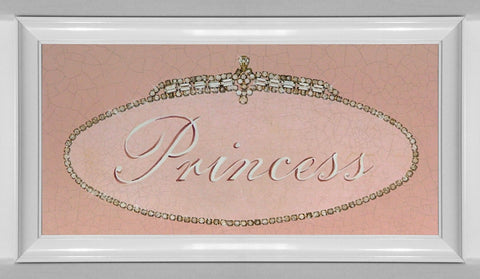 Obraz - Różowy szyld z koroną, księżniczka - reprodukcja w ramie A4377EX 40x20 cm - Obrazy Reprodukcje Ramy | ergopaul.pl