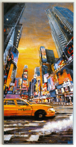 Obraz - Żółta taksówka Nowego Yorku - reprodukcja na płycie MTD6467 51x101 cm - Obrazy Reprodukcje Ramy | ergopaul.pl