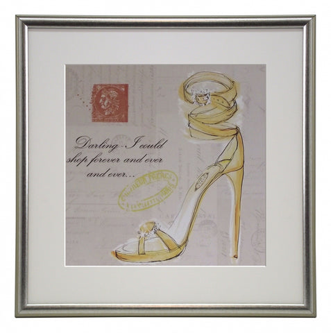 Obraz - Pastelowe pantofelki - reprodukcja A8577 w ramce 40x40 cm. - Obrazy Reprodukcje Ramy | ergopaul.pl