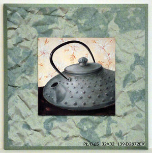 Obraz - Japońskie naczynia, czajnik do herbaty - reprodukcja D2872EX na płycie 32x32 cm. - Obrazy Reprodukcje Ramy | ergopaul.pl