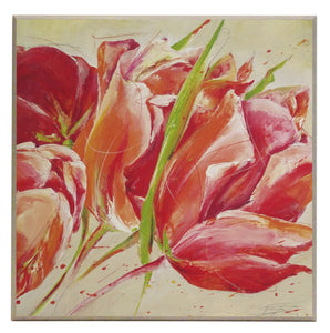 Obraz - Kielichy tulipanów - reprodukcja na płycie ESP1055 51x51 cm - Obrazy Reprodukcje Ramy | ergopaul.pl