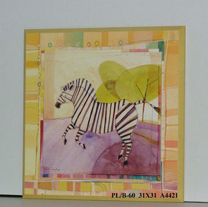 Obraz - Geometryczna zebra - reprodukcja na płycie A4421 31x31 cm - Obrazy Reprodukcje Ramy | ergopaul.pl