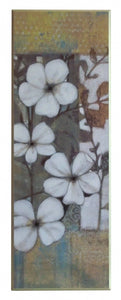 Obraz - Kompozycja z białymi kwiatami 2 - reprodukcja A9963 na płycie 34x96 cm. - Obrazy Reprodukcje Ramy | ergopaul.pl