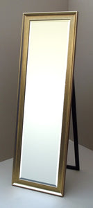 Lustro kryształowe stojące 37x137 cm, z fazą, w ramie drewnianej złotej LSF-175/9060ZWI - Obrazy Reprodukcje Ramy | ergopaul.pl