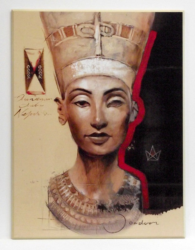 Obraz - Głowa egipska, Nefretete - reprodukcja na płycie JO3036 61x81 cm - Obrazy Reprodukcje Ramy | ergopaul.pl