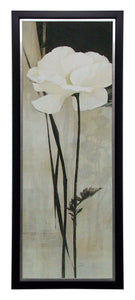 Obraz - Biały kwiat - reprodukcja A6024 w ramie 33x95 cm