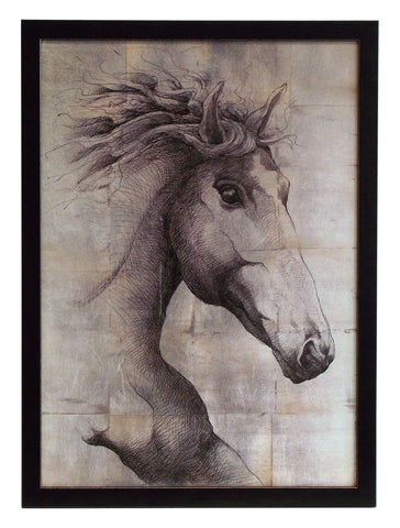Obraz - Graficzny koń - reprodukcja A6586 w ramie 50x70 cm