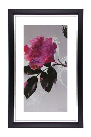 Obraz - Graficzne róże w fuksji - reprodukcja A7113 w ramie 35x60 cm