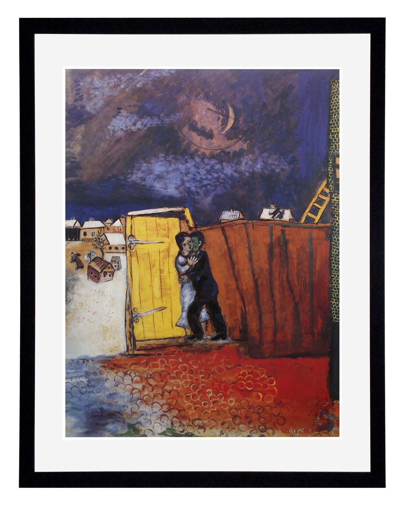 Obraz - Marc Chagall, Światło księżyca - reprodukcja w ramie N620 60x77 cm