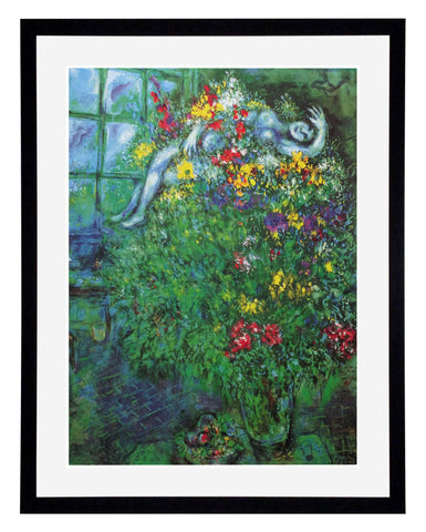 Obraz - Marc Chagall, Ognisty bukiet - reprodukcja w ramie N621 60x77 cm