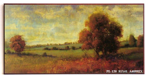 Obraz - Pola z drzewami - reprodukcja na płycie A4099EX 81x41 cm - Obrazy Reprodukcje Ramy | ergopaul.pl