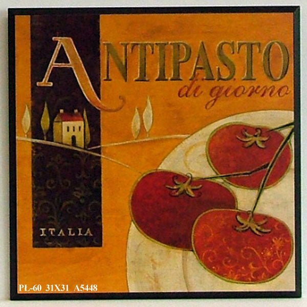Obraz - Włoskie jedzenie, pomidory - reprodukcja na płycie A5448 31x31 cm - Obrazy Reprodukcje Ramy | ergopaul.pl
