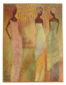 Obraz - Afrykanki w pastelowych sukniach - reprodukcja na płycie A5317 61x81 cm - Obrazy Reprodukcje Ramy | ergopaul.pl