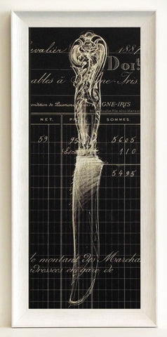 Obraz - Stylowe sztućce, nóż - reprodukcja w ramie AB2153 21x50 cm - Obrazy Reprodukcje Ramy | ergopaul.pl