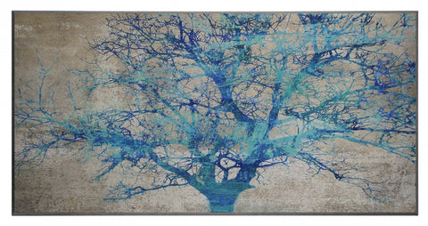 Obraz - Turkusowe drzewo - reprodukcja grafiki na płycie 2AI3427 101x51 cm - Obrazy Reprodukcje Ramy | ergopaul.pl