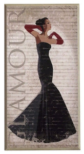 Obraz - Wieczorowa suknia, Glamour - reprodukcja AB5853 na płycie 25x51 cm. - Obrazy Reprodukcje Ramy | ergopaul.pl