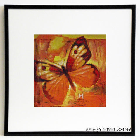 Obraz - Ognisty motyl - reprodukcja w ramie JO3149 50x50 cm - Obrazy Reprodukcje Ramy | ergopaul.pl