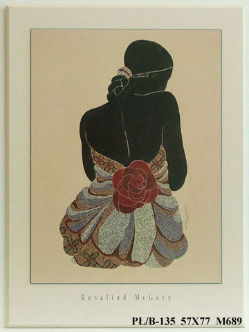 Obraz - Afrykańska kobieta w koralikowej sukience - reprodukcja na płycie M689 57x77 cm - Obrazy Reprodukcje Ramy | ergopaul.pl