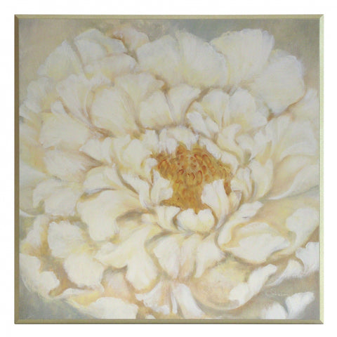 Obraz - Kwiat białej peonii - reprodukcja A8668 na płycie 51x51 cm - Obrazy Reprodukcje Ramy | ergopaul.pl