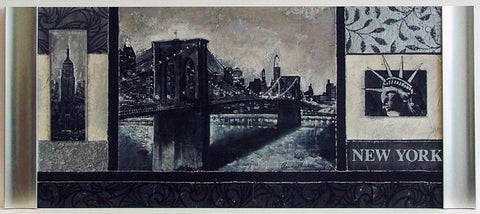 Obraz - Symbole Nowego Jorku - reprodukcja na płycie CA3016 100x49 cm - Obrazy Reprodukcje Ramy | ergopaul.pl
