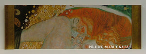 Obraz - Gustav Klimt, 'Danae' - reprodukcja na płycie w półramie GK2133 80x30 cm. - Obrazy Reprodukcje Ramy | ergopaul.pl