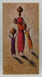 Obraz - Afrykańska rodzina - reprodukcja na płycie A5724 51x101 cm - Obrazy Reprodukcje Ramy | ergopaul.pl