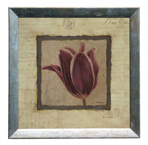 Obraz - Srebrna kolekcja - kwiaty, tulipan - reprodukcja A2570 w ramie 30x30 cm. OSTATNIA SZTUKA! - Obrazy Reprodukcje Ramy | ergopaul.pl