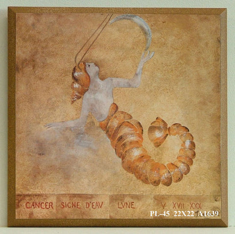 Obraz - Znaki zodiaku, rak - reprodukcja na płycie A1639 22x22 cm - Obrazy Reprodukcje Ramy | ergopaul.pl