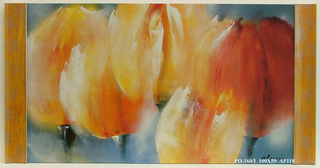 Obraz - Rozmyte tulipany - reprodukcja w półramie AP118 100x59 cm - Obrazy Reprodukcje Ramy | ergopaul.pl