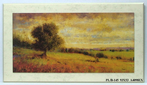 Obraz - Drzewo wśród pól - reprodukcja na płycie A4098EX 93x53 cm - Obrazy Reprodukcje Ramy | ergopaul.pl