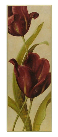 Obraz - Bordowe tulipany - reprodukcja A5819 na płycie 34x96 cm. - Obrazy Reprodukcje Ramy | ergopaul.pl