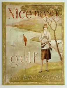 Obraz - Golf w Nicei - reprodukcja na płycie A3756 61x81 cm - Obrazy Reprodukcje Ramy | ergopaul.pl