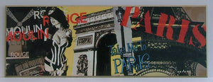 Obraz - Fotografie Paryża, kolaż - reprodukcja na płycie JO4036 36x101 cm - Obrazy Reprodukcje Ramy | ergopaul.pl