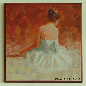 Obraz - Baletnica siedząca - reprodukcja na płycie A6712 31x31 cm - Obrazy Reprodukcje Ramy | ergopaul.pl